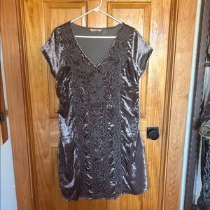 Soft Surroundings Taupe Velvet Garment